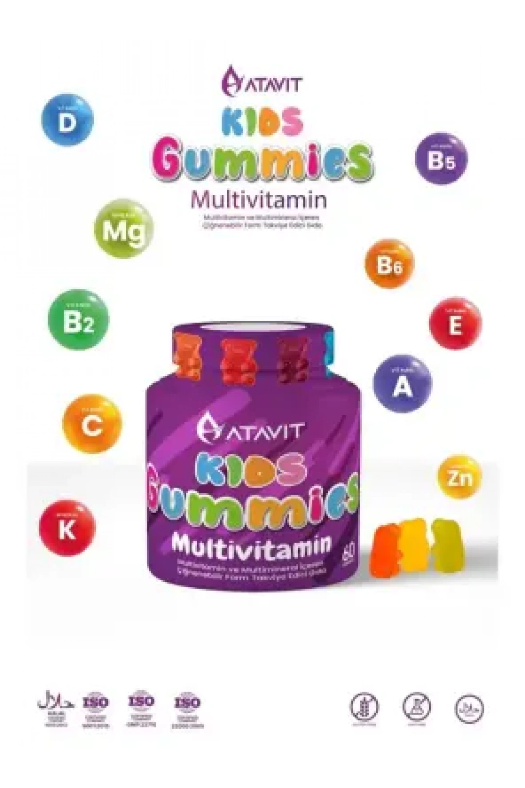 Atavit Kids Multivitamin Gummies 60 Yumuşak Kapsül