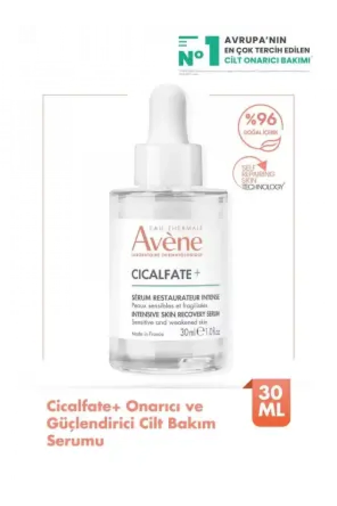 Avene Cicalfate+ Intensive Serum Onarıcı ve Güçlendirici Cilt Bakım Serumu 30 ml