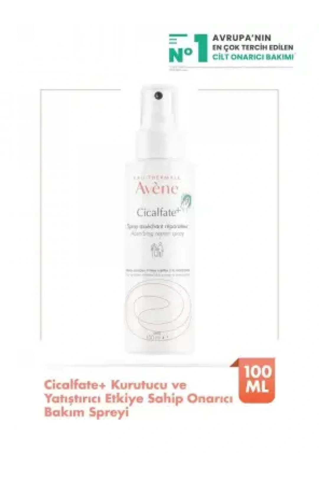 Avene Cicalfate+ Kurutucu ve Yatıştırıcı Etkiye Sahip Onarıcı Bakım Spreyi 100 ml