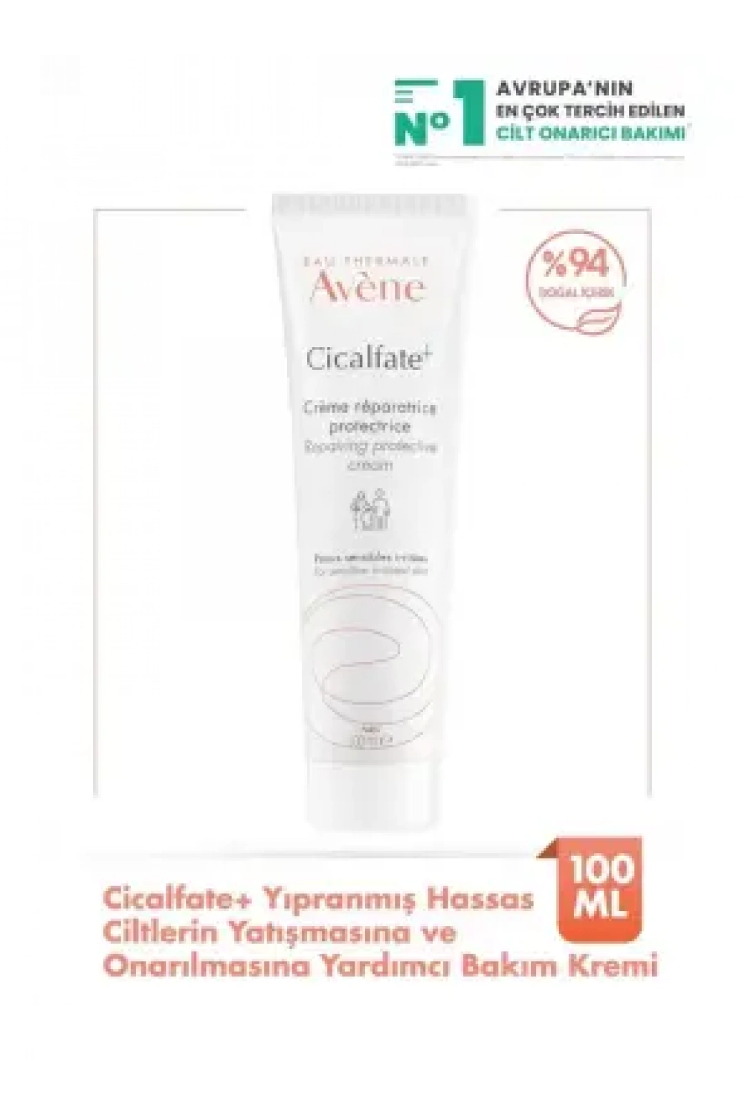 Avene Cicalfate+ Yıpranmış Hassas Ciltlerin Yatışmasına ve Onarılmasına Yardımcı Bakım Kremi 100 ml