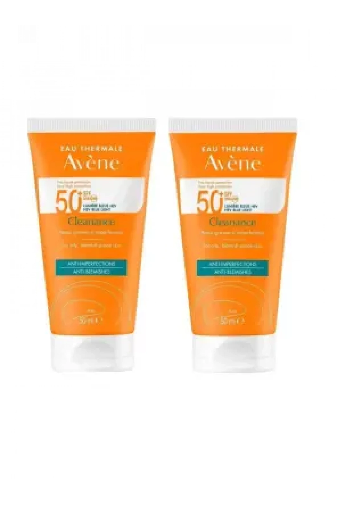 Avene Cleanance Yağlı ve Akneye Eğilimli Ciltler için SPF 50+ Güneş Koruyucu 50 ml - 2 Adet
