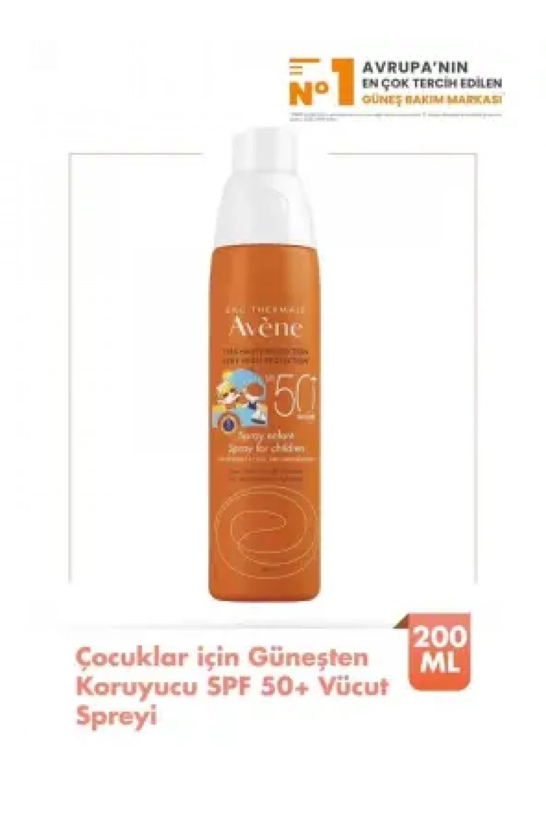 Avene Çocuklar için Güneşten Koruyucu SPF 50+ Vücut Spreyi 200 ml