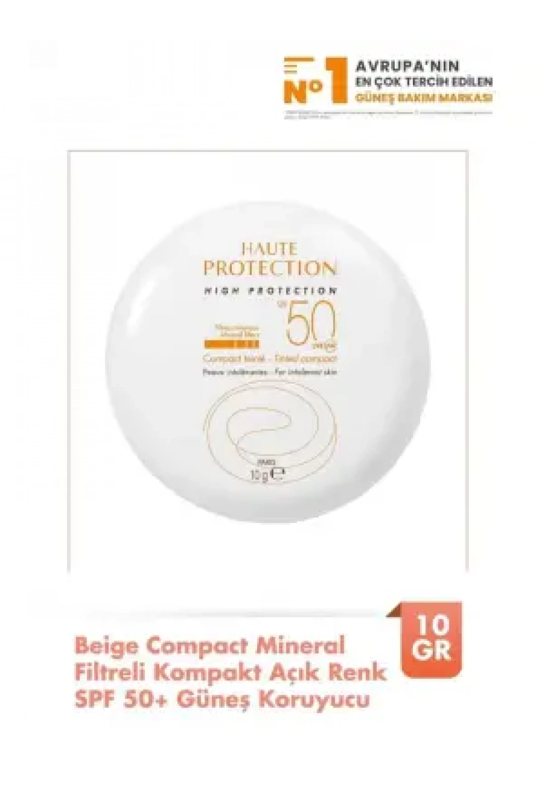 Avene Compact Sable Mineral Filtreli Kompakt Renkli SPF 50+ Güneş Koruyucu 10 gr
