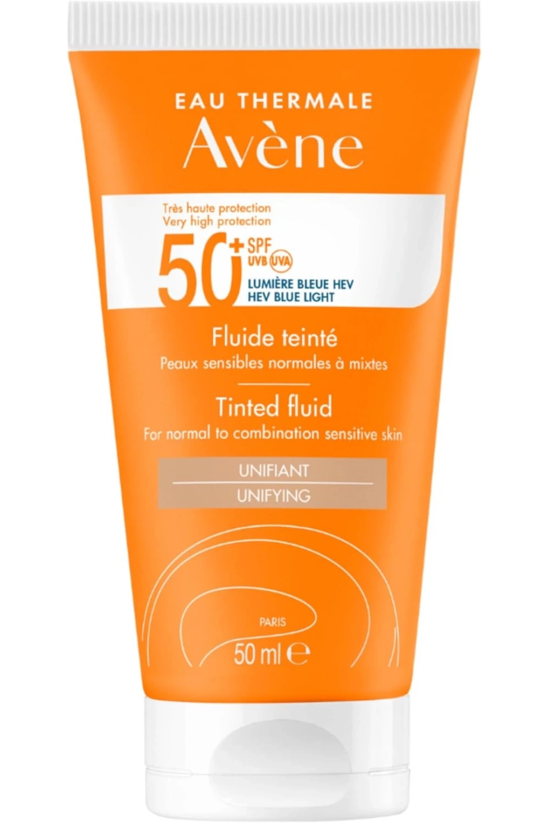 Avene Fluide SPF 50+ Normal/ Karma Ciltler için Renkli Güneş Koruyucu 50 ml