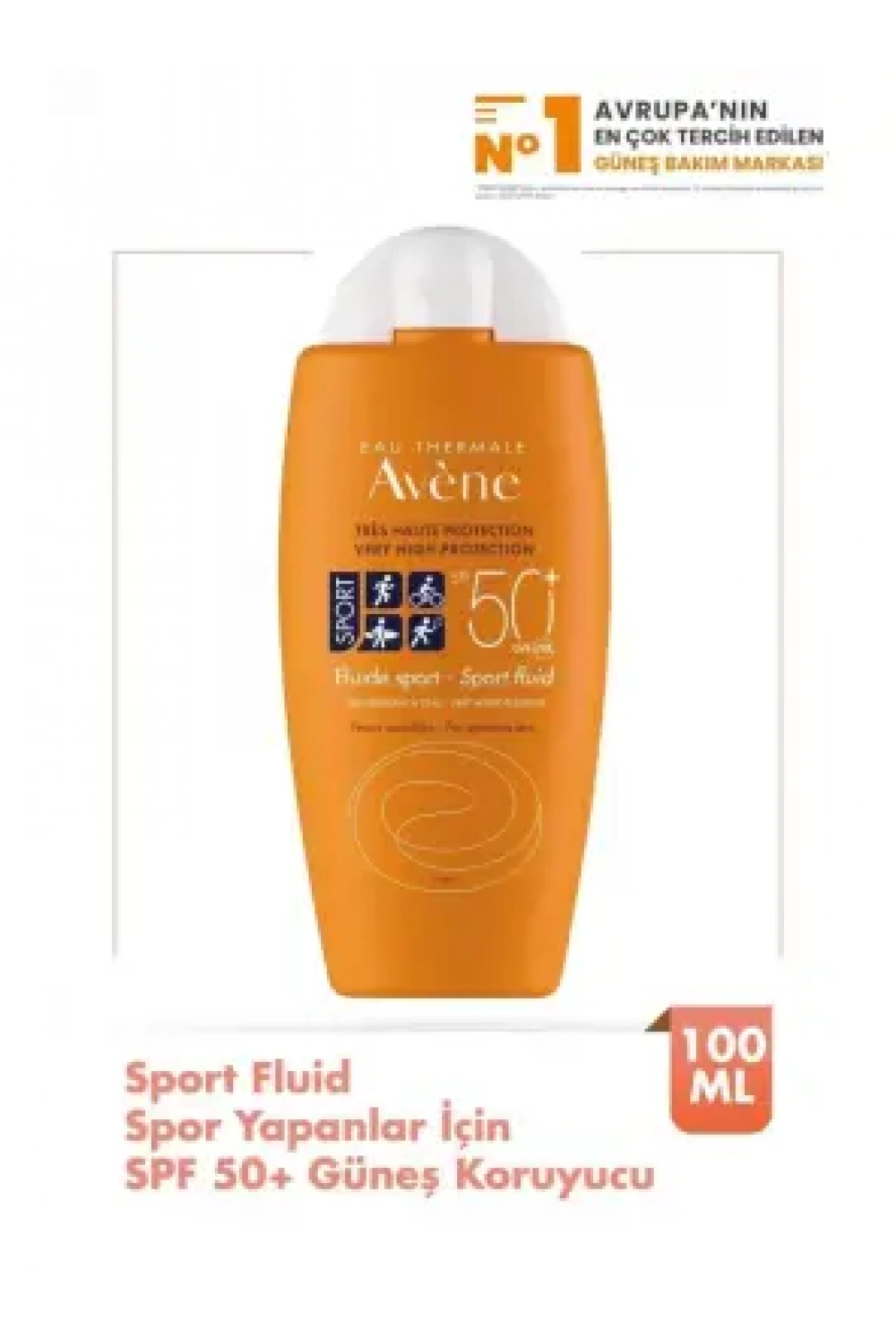 Avene Fluide Spor Yapanlar İçin SPF 50+ Güneş Koruyucu 100 ml