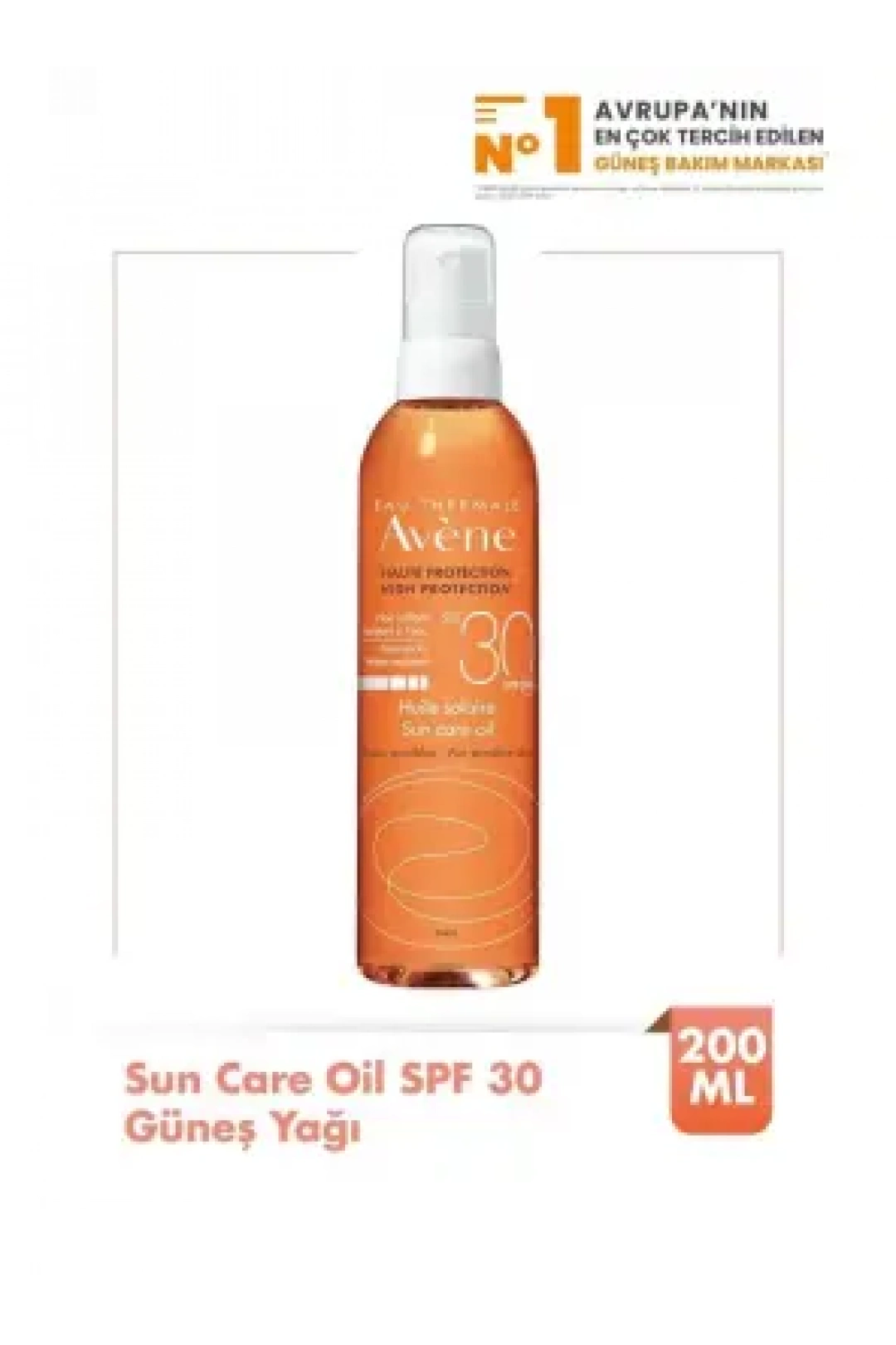 Avene Güneş SPF 30+ Güneş Yağı 200 ml