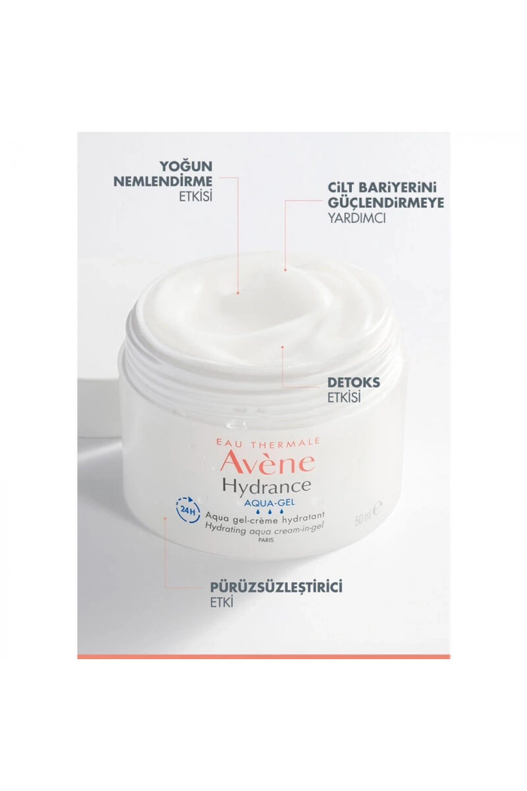 Avene Hydrance Aqua Gel Nem İhtiyacı olan Tüm Ciltler için Jel 50 ml