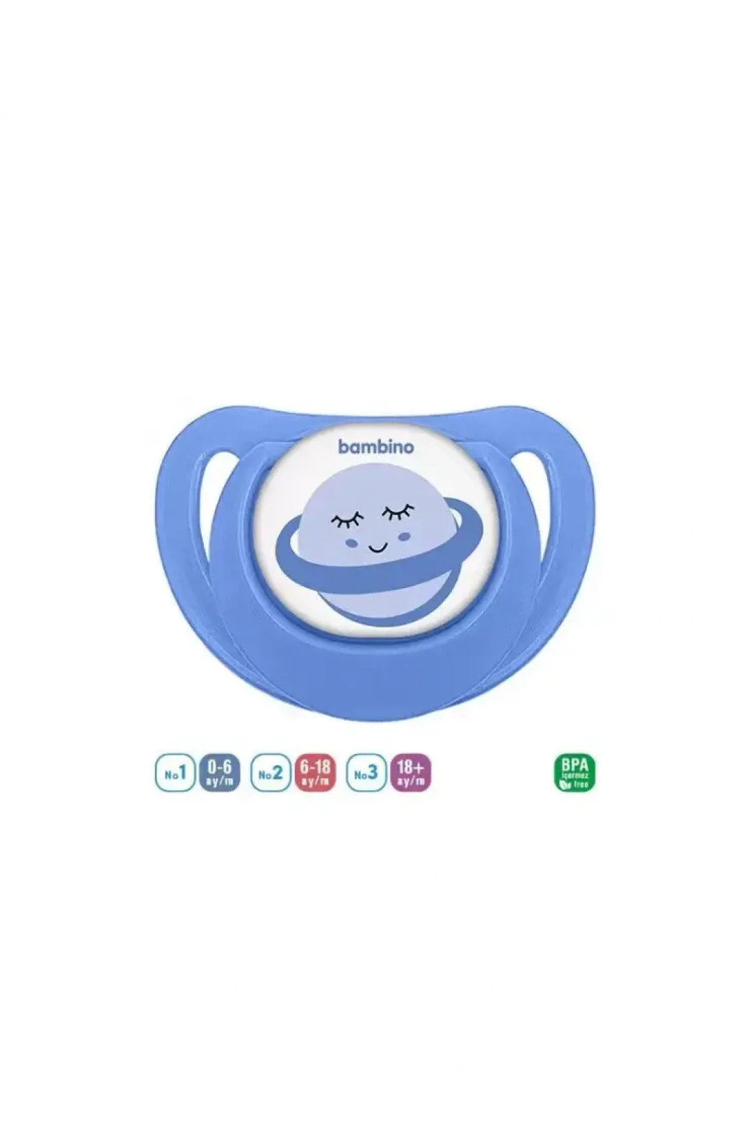 Bambino Desenli Fit Damaklı Emzik 0-6 Ay - P2558 -