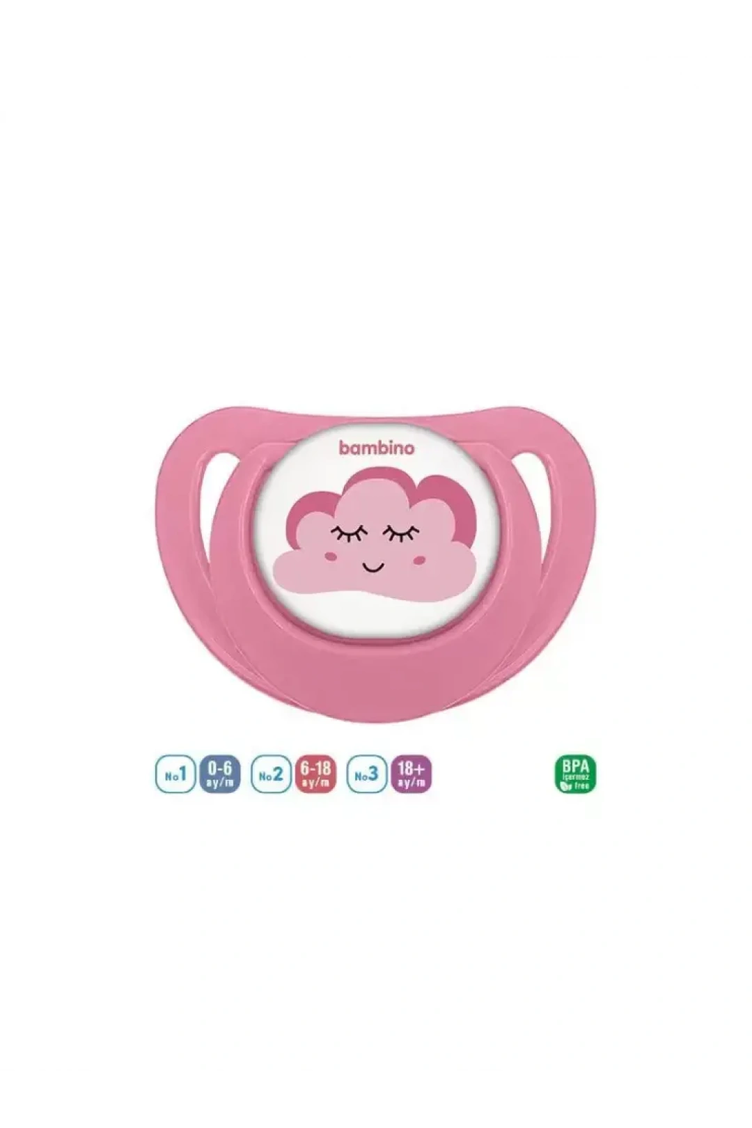 Bambino Desenli Fit Damaklı Emzik 6-18 Ay - P2565 -