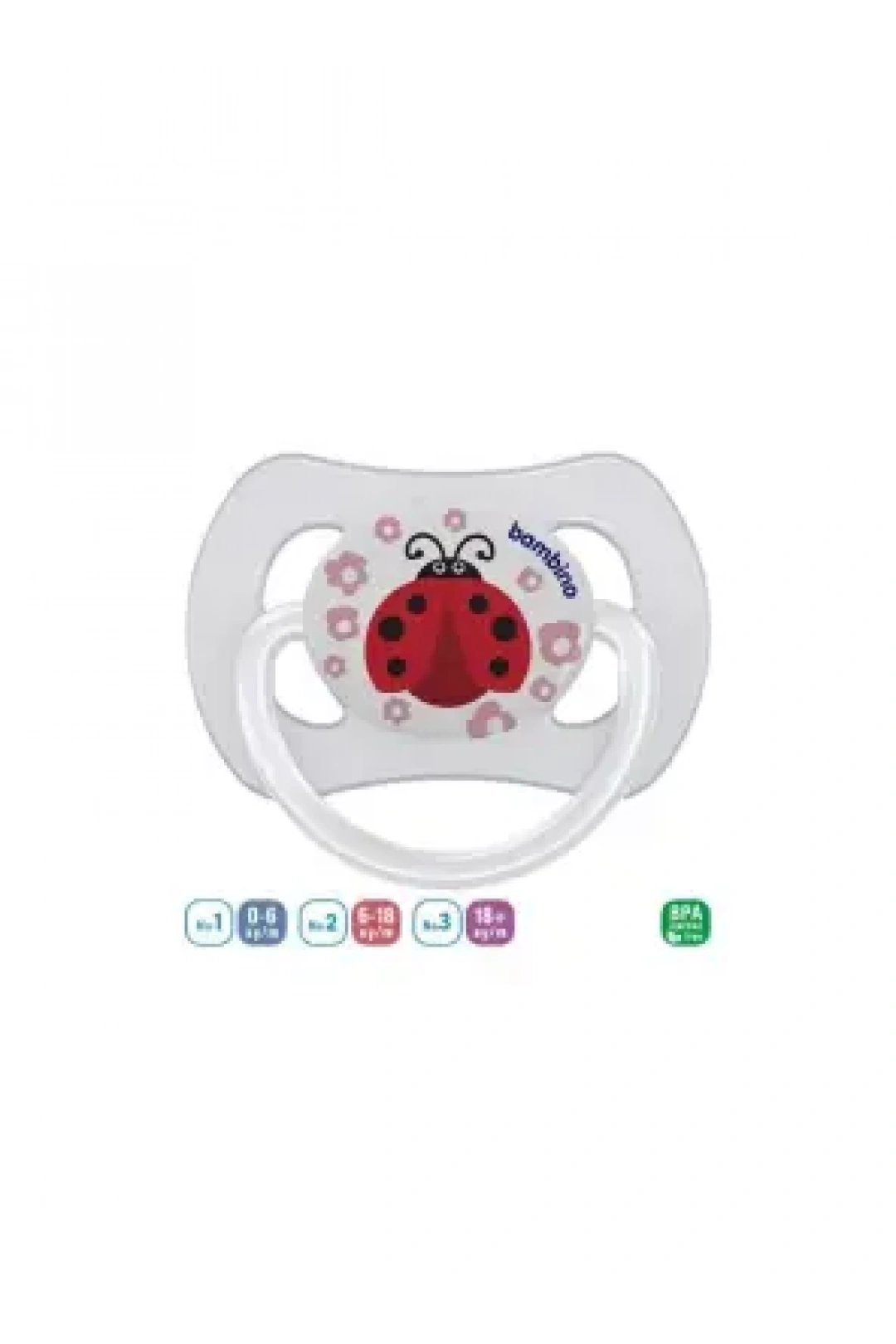Bambino Desenli Kelebek Damaklı Emzik 0-6 Ay - P2497 -