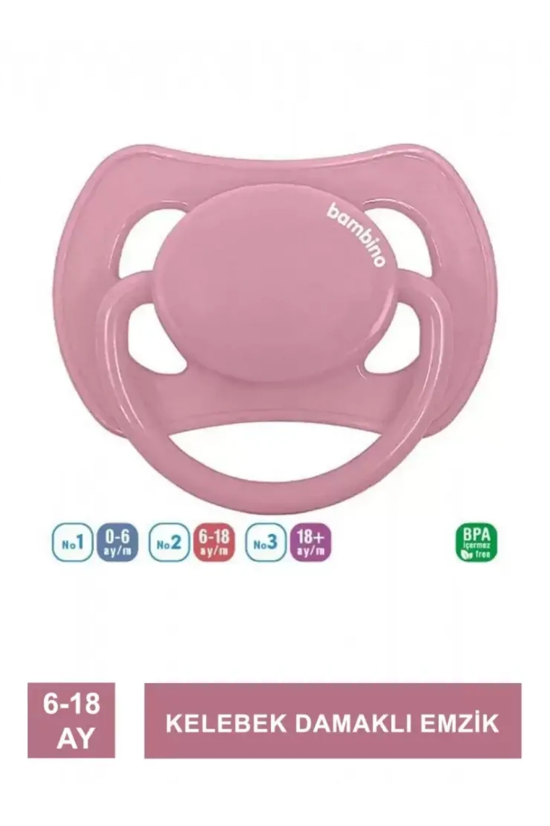 Bambino Kelebek Damaklı Emzik 6-18 Ay - P2473 -