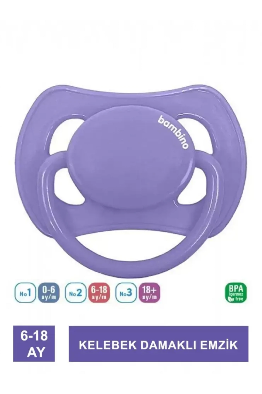 Bambino Kelebek Damaklı Emzik 6-18 Ay - P2473 -
