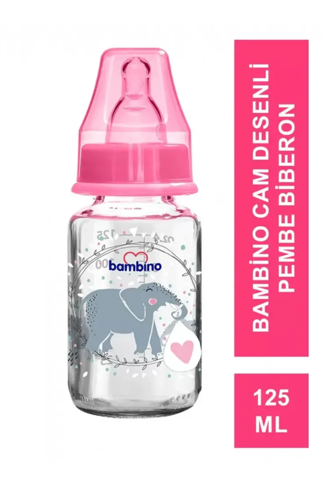 Bambino Klasik Cam Biberon 0-6 Ay 125 ml - B013 -