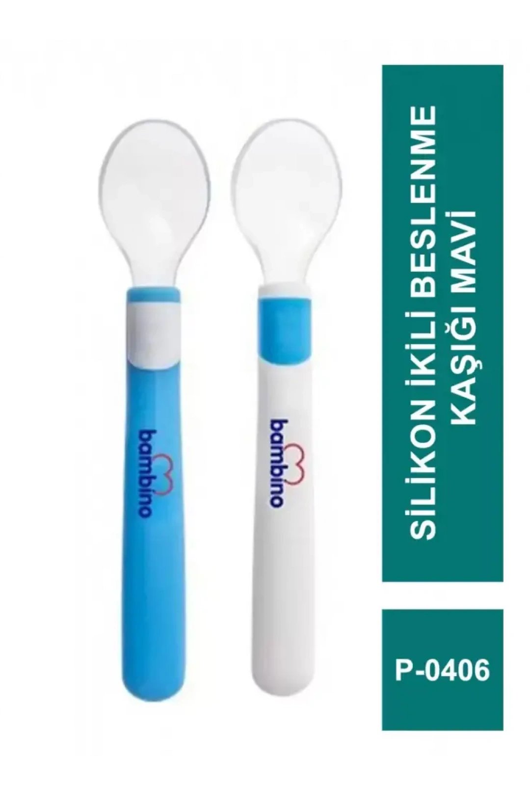 Bambino Silikon İkili Beslenme Kaşığı P-0406