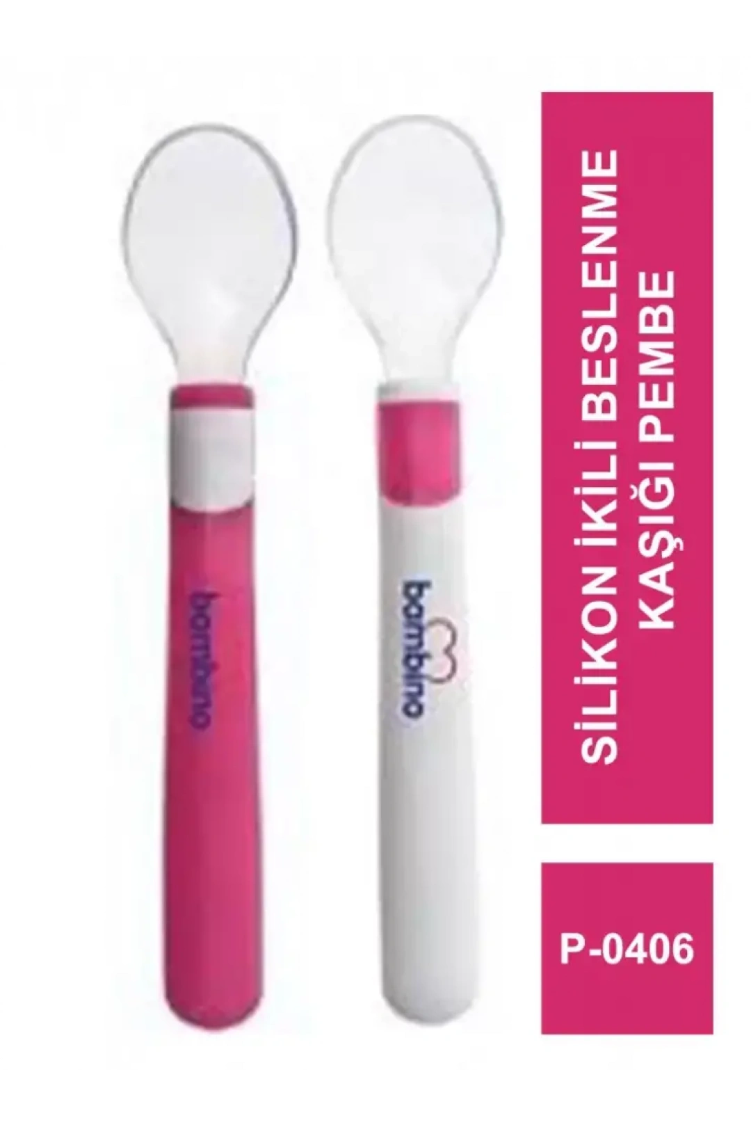Bambino Silikon İkili Beslenme Kaşığı P-0406