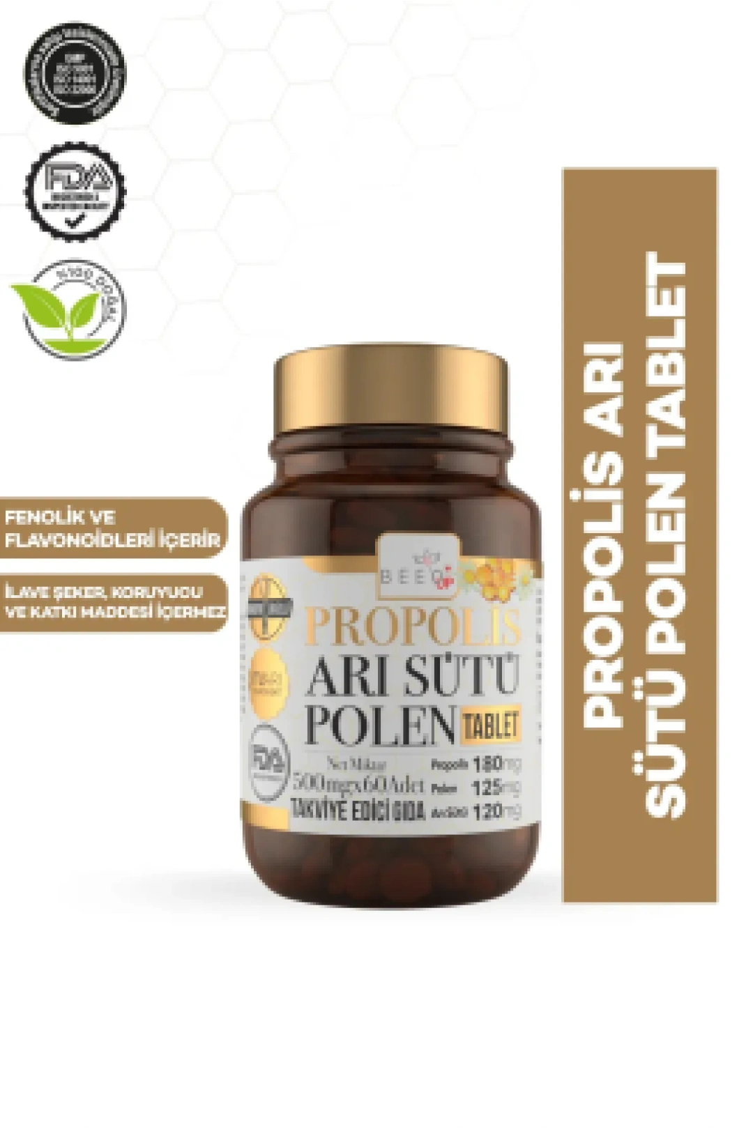 Beeo Up Propolis Arı Sütü Polen Yetişkin 60 Tablet