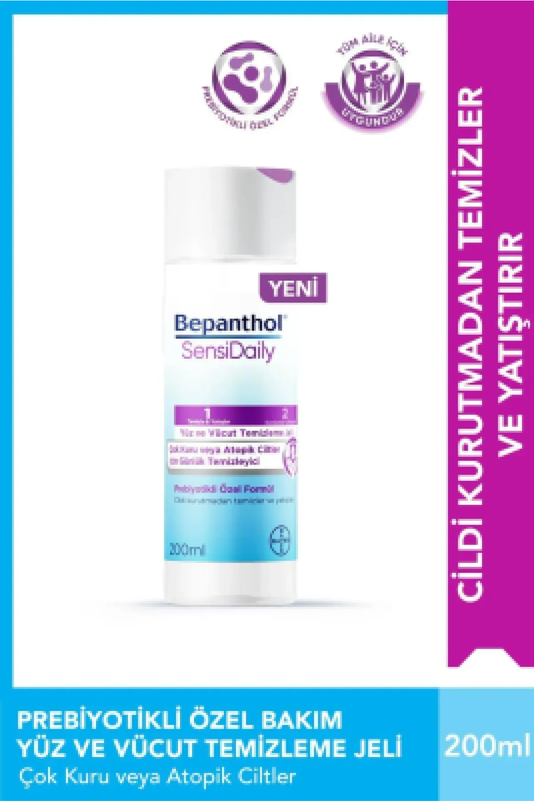 Bepanthol SensiDaily Yüz ve Vücut Temizleme Jeli 200ml