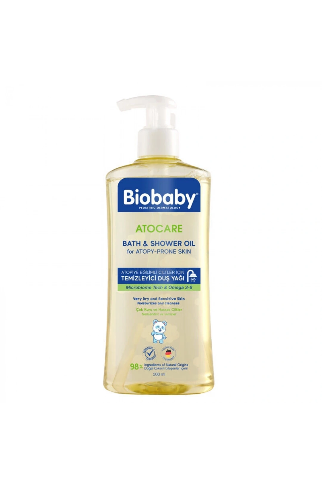 Biobaby Atocare Temizleyici Duş Yağı 500 ml