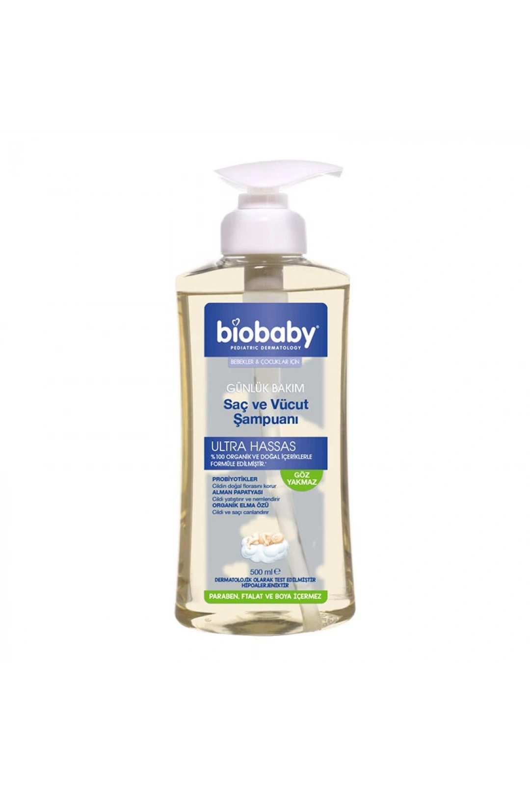 Biobaby Bebek Saç ve Vücut Şampuanı 500 ml