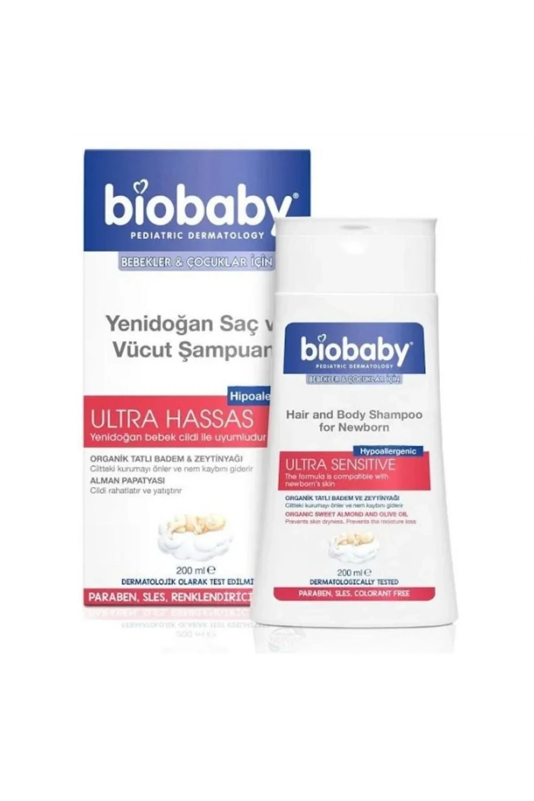 Biobaby Yenidoğan Saç ve Vücut Şampuanı 200 ml