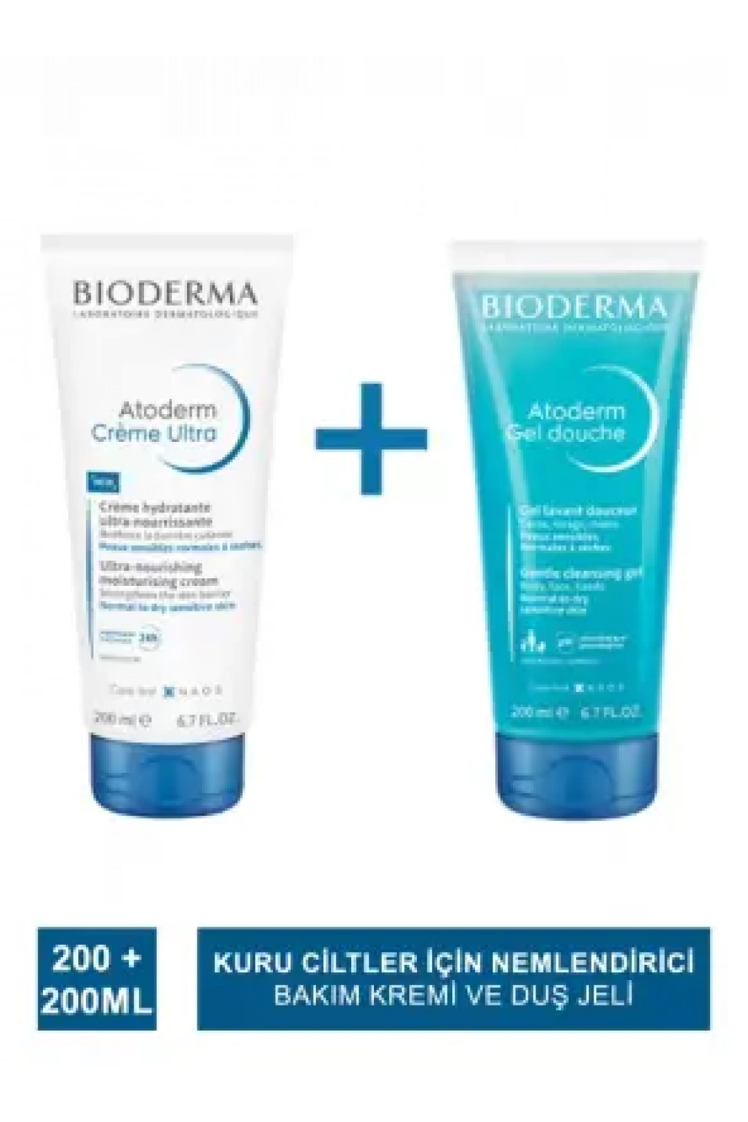Bioderma Atoderm Cream Ultra 200 ml & Atoderm Shower Gel 200 ml