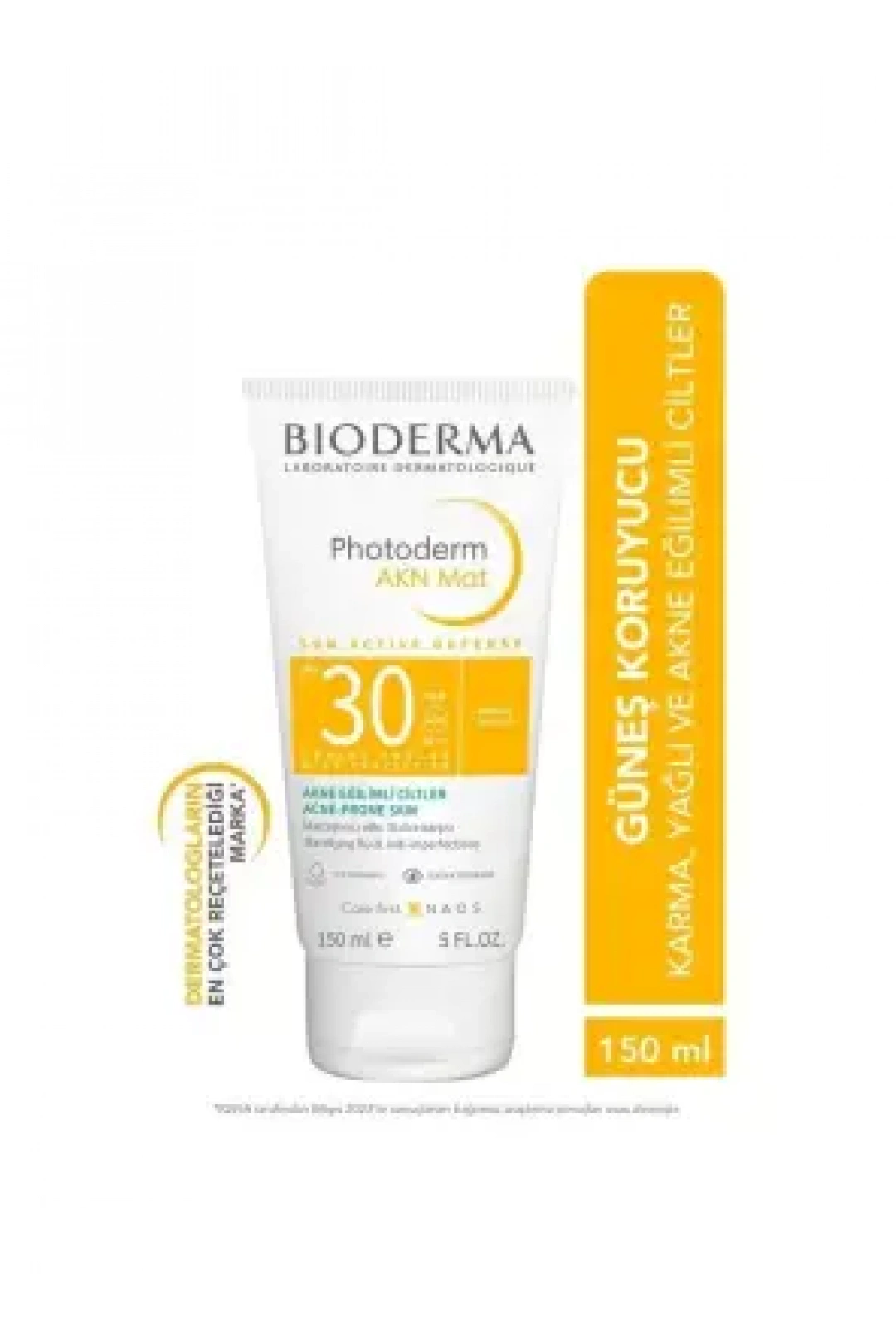 Bioderma Photoderm AKN Mat Spf 30 Yağlı, Akneli Cilt için Sivilce Karşıtı Matlaştırıcı Güneş Kremi 150ml