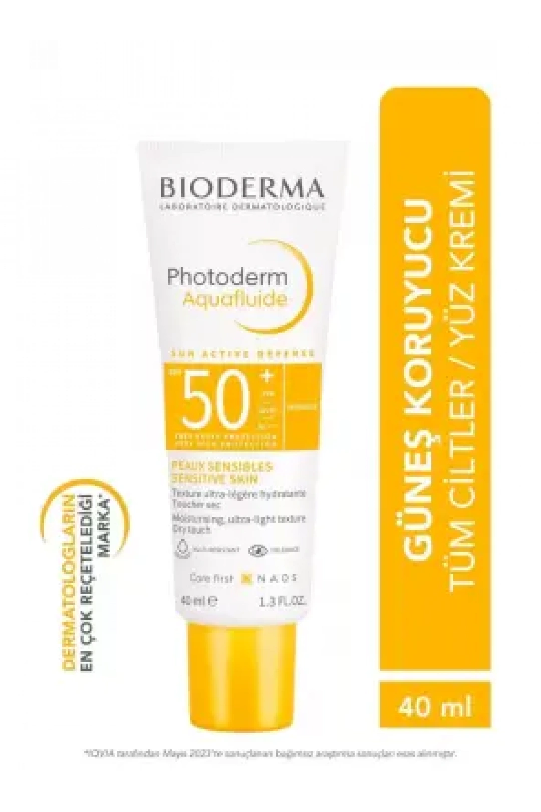 Bioderma Photoderm Aquafluid SPF50+ Tüm Ciltler Renksiz Güneş Kremi 40 ml