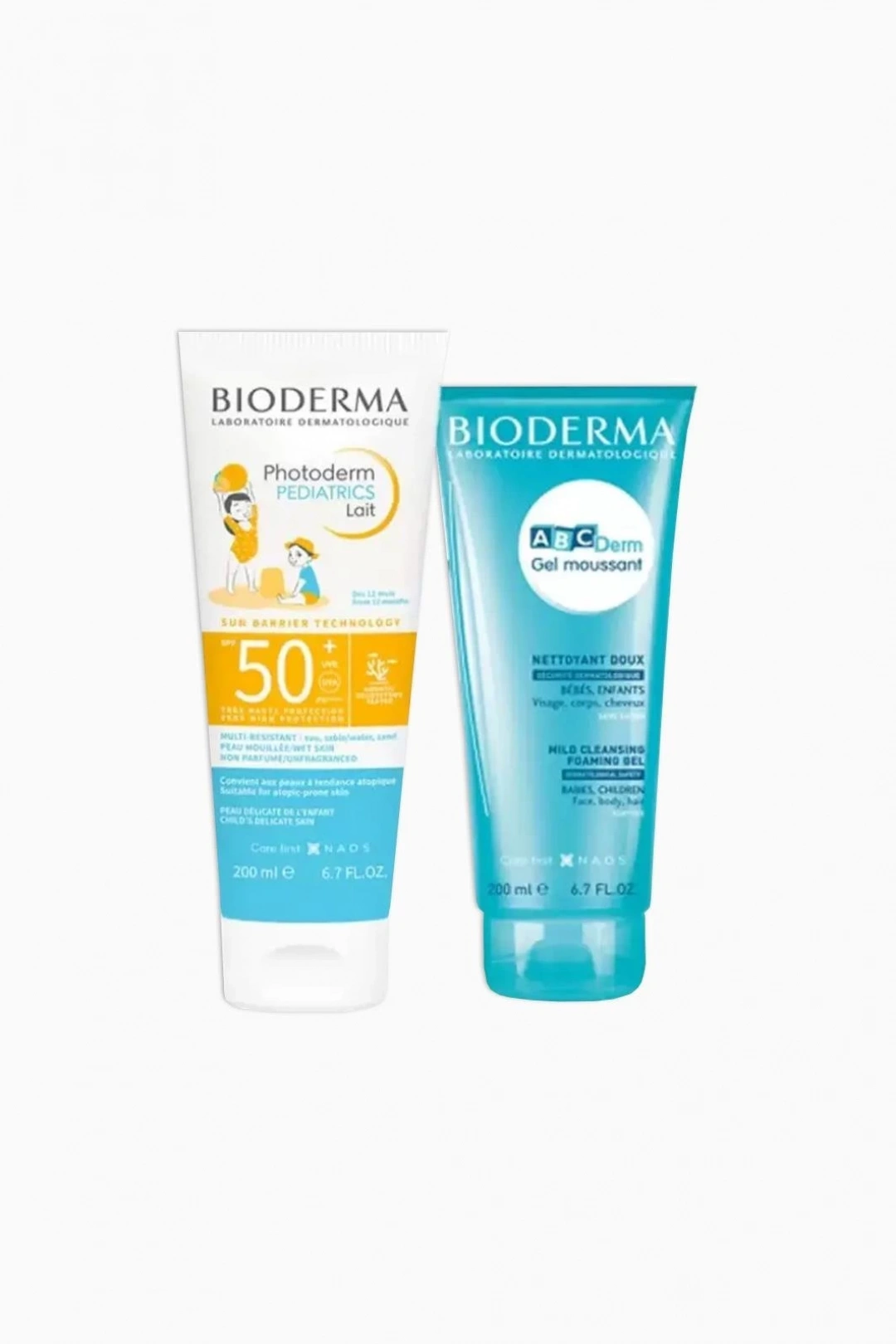 Bioderma Photoderm Pediatrics Lait Spf50+ 200ml + Bioderma ABCDerm Foaming Gel 200ml | Bebek ve Çocuk Bakım Seti