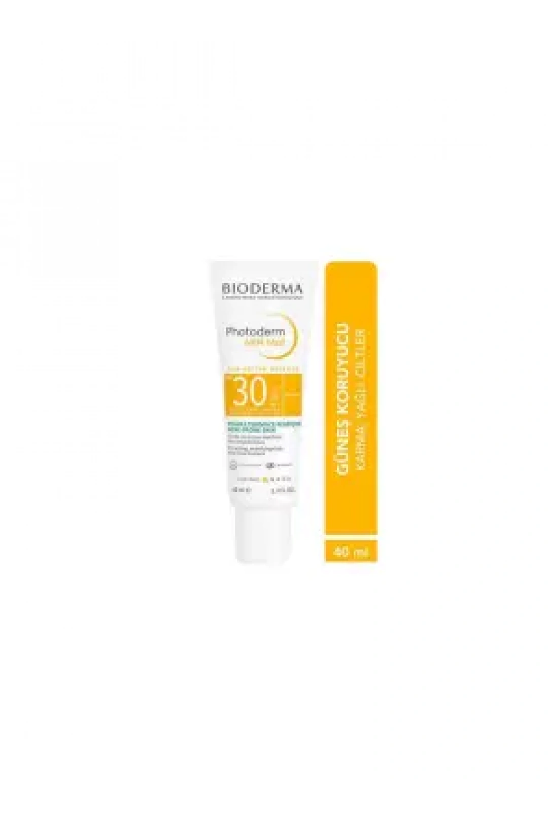 Bioderma Photoderm SPF 30 AKN Mat Yağlı, Akneli Cilt için Sivilce Karşıtı Matlaştırıcı Güneş Kremi 40 ml