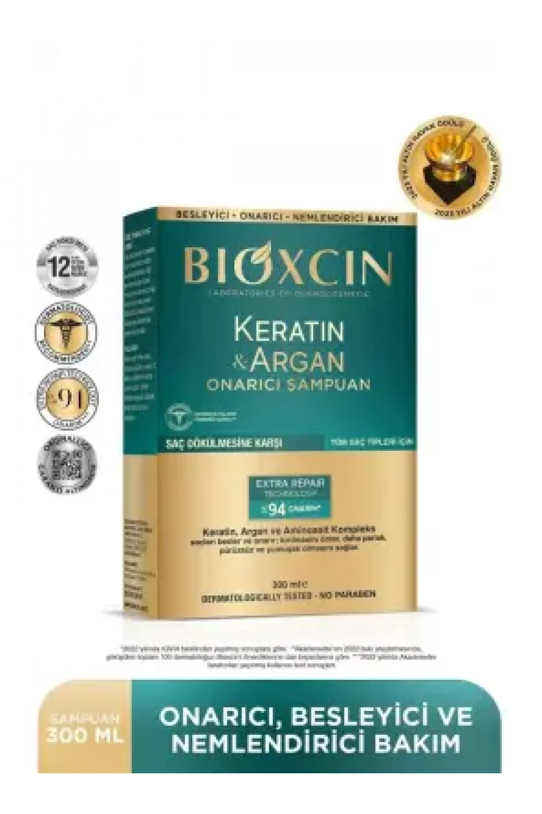 Bioxcin Keratin & Argan Onarıcı Şampuan 300 ml