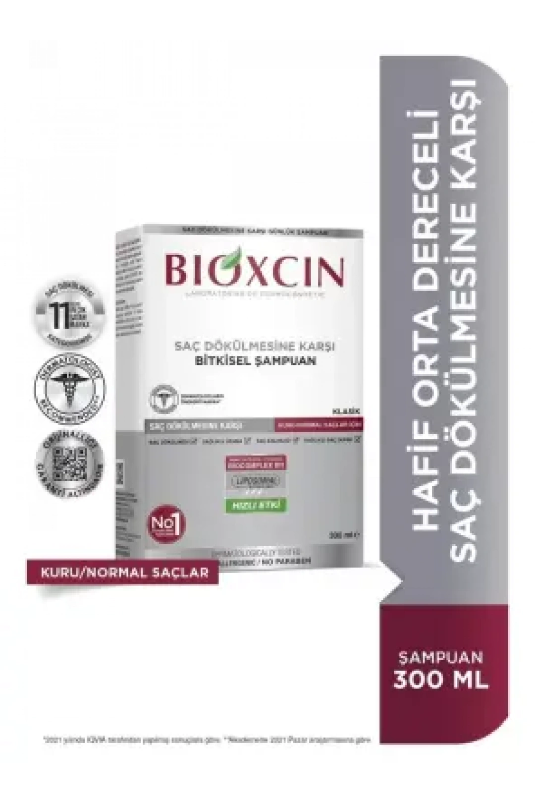 Bioxcin Klasik Şampuan Kuru-Normal Saçlar 300 ml