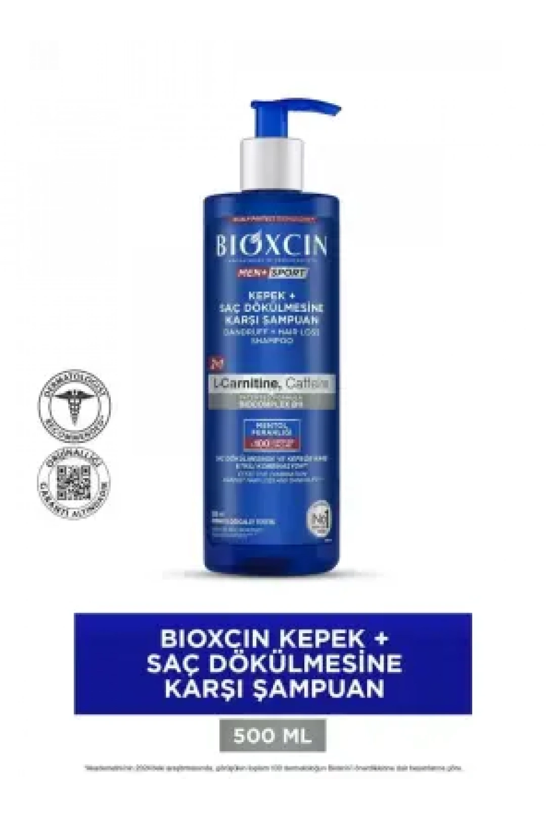 Bioxcin Men Kepek Önleyici Saç Dökülmesine Karşı Şampuan 500ml