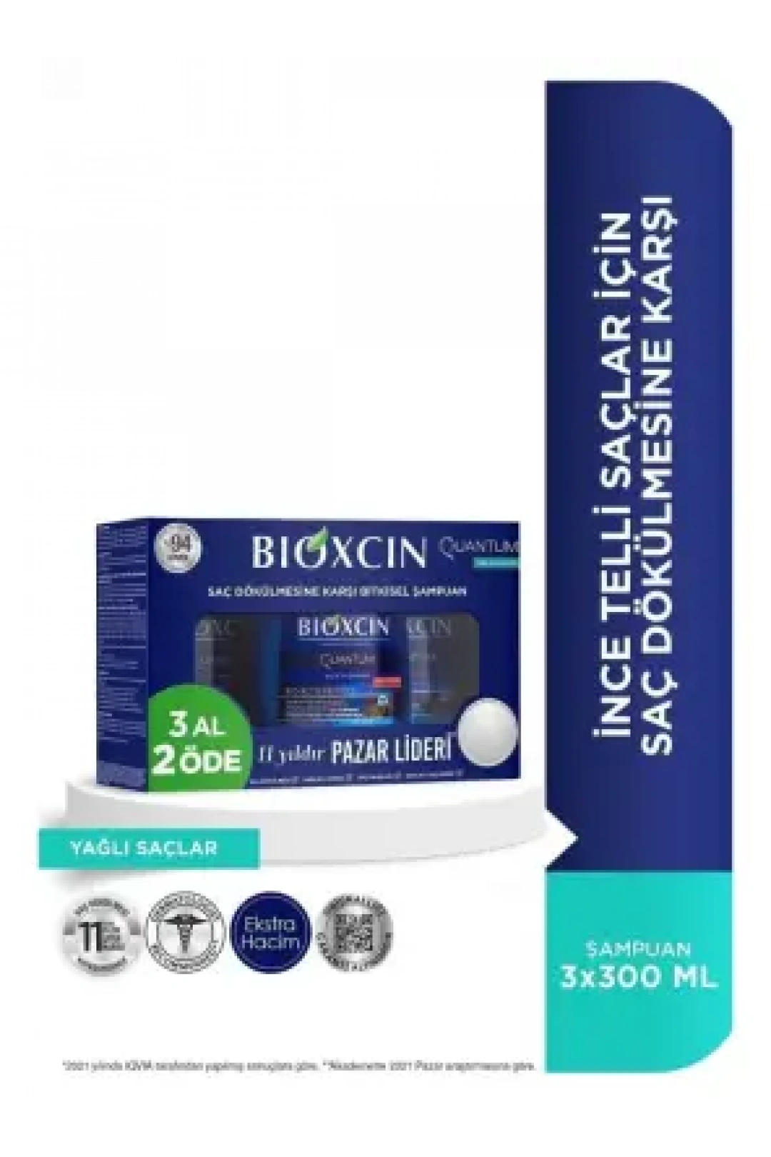 Bioxcin Quantum Şampuan Yağlı Saçlar 3 al 2 öde