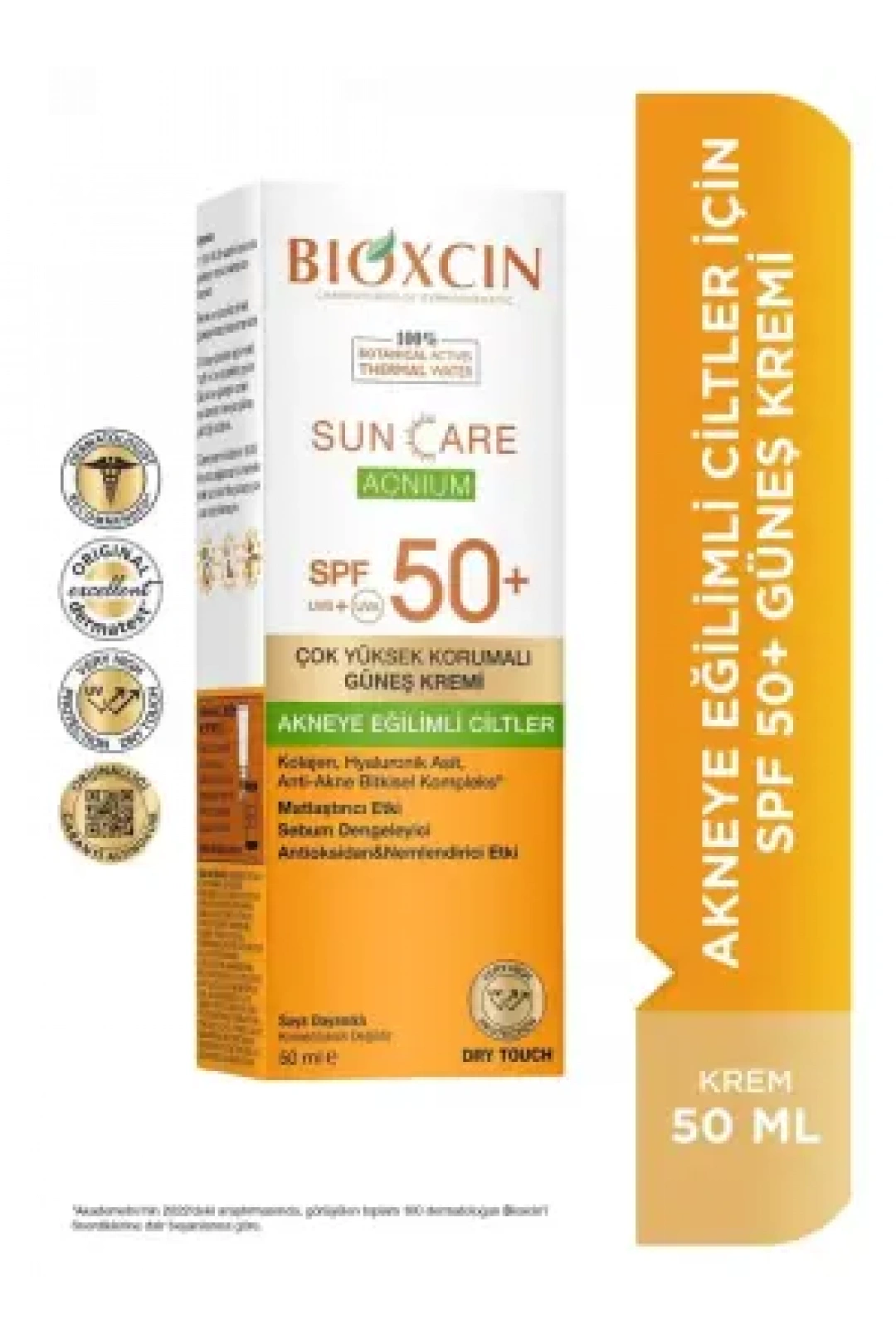 Bioxcin Sun Care Acnium Akneye Eğilimli Ciltler İçin Güneş Kremi Spf50+ 50ml