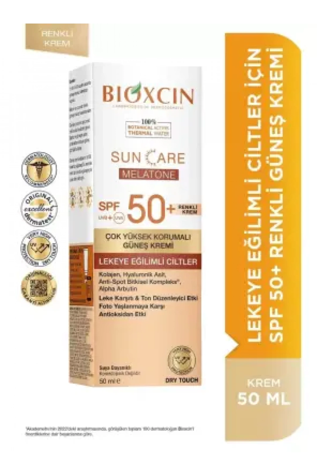 Bioxcin Sun Care Lekeli Ciltler İçin Renkli Güneş Kremi Spf 50+ 50 ml