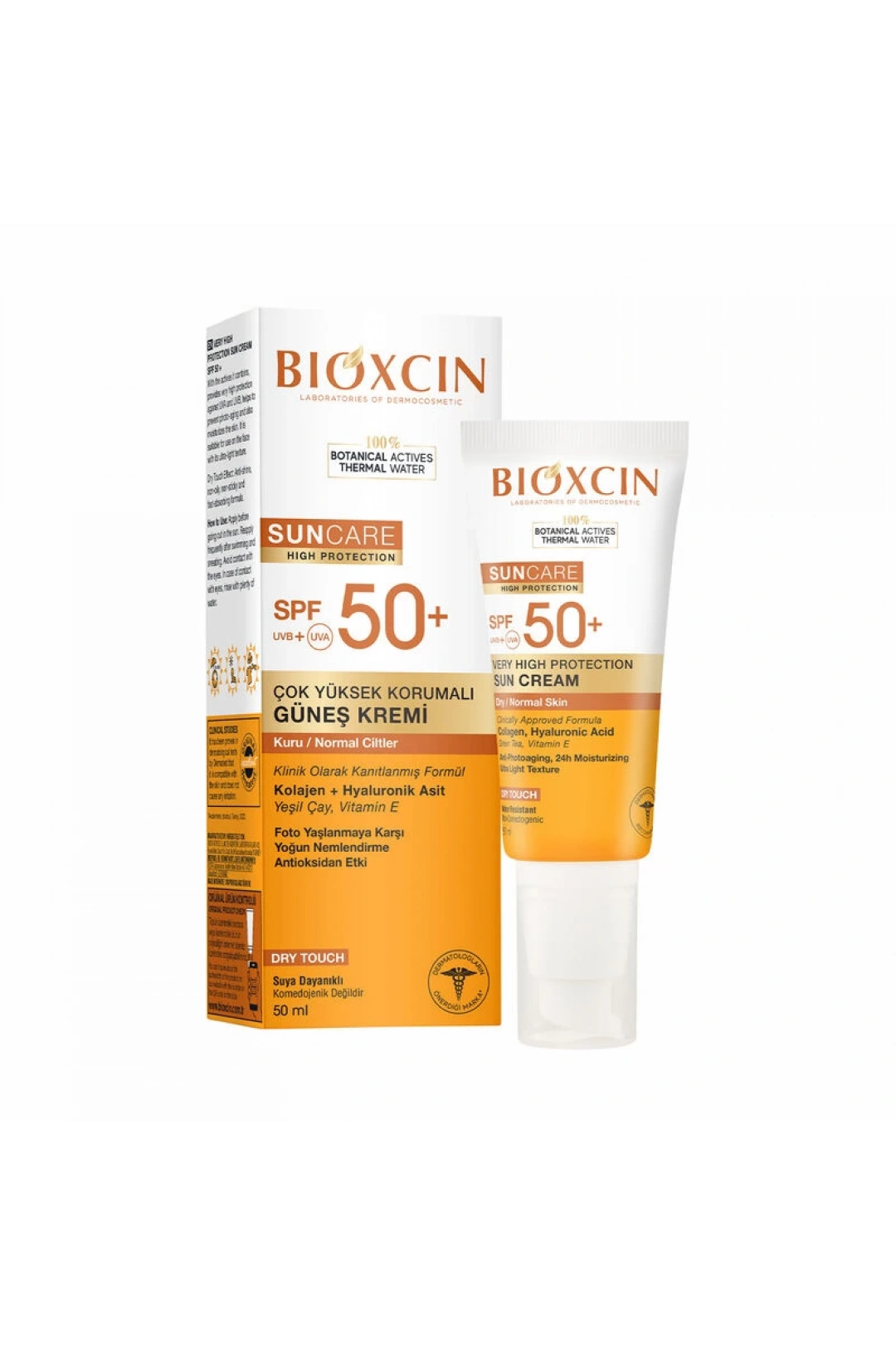 Bioxcin Sun Care Spf 50 Yüz Güneş Kremi 50 ml + Vücut Güneş Spreyi 200 ml - Kuru/Normal Cilt
