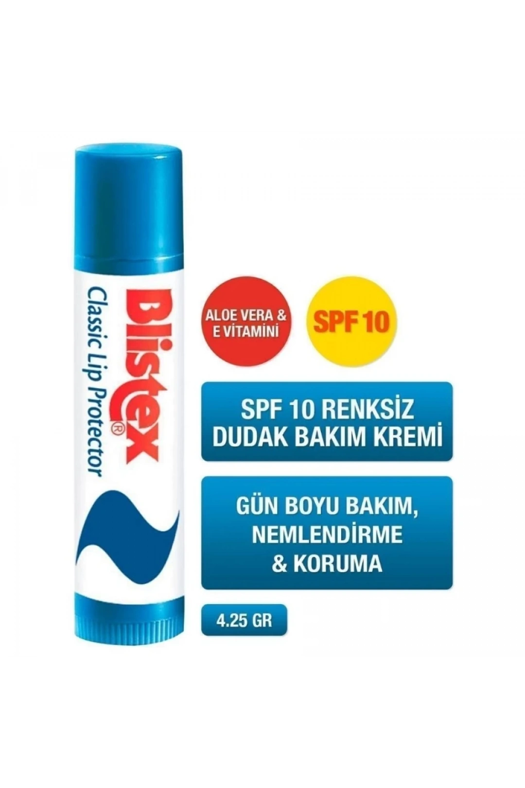 Blistex Classic Lip Protector SPF 10 Klasik Dudak Koruyucu