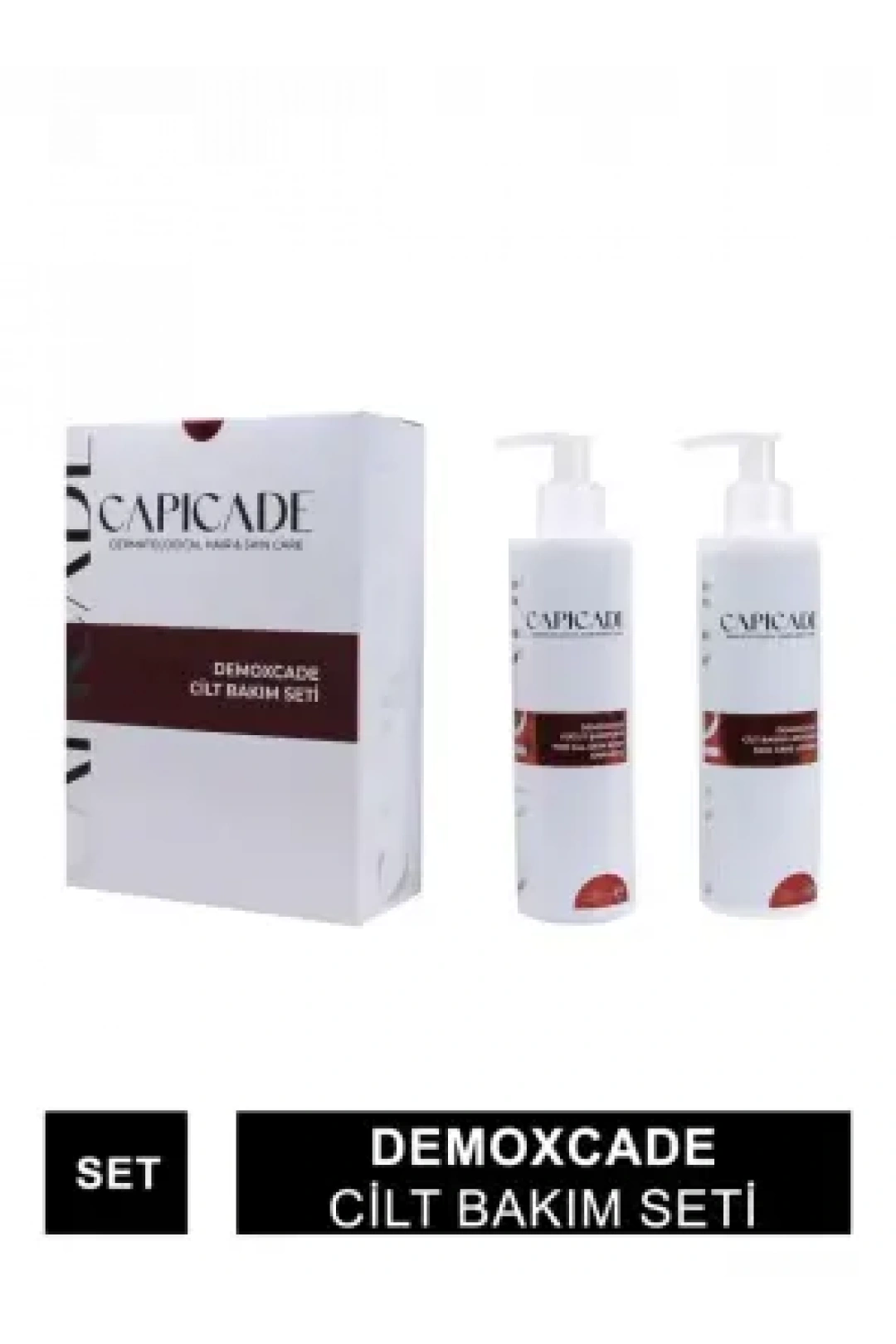 Capicade Demoxcade Cilt Bakım Seti - Şampuan + Losyon - 220+220 ml