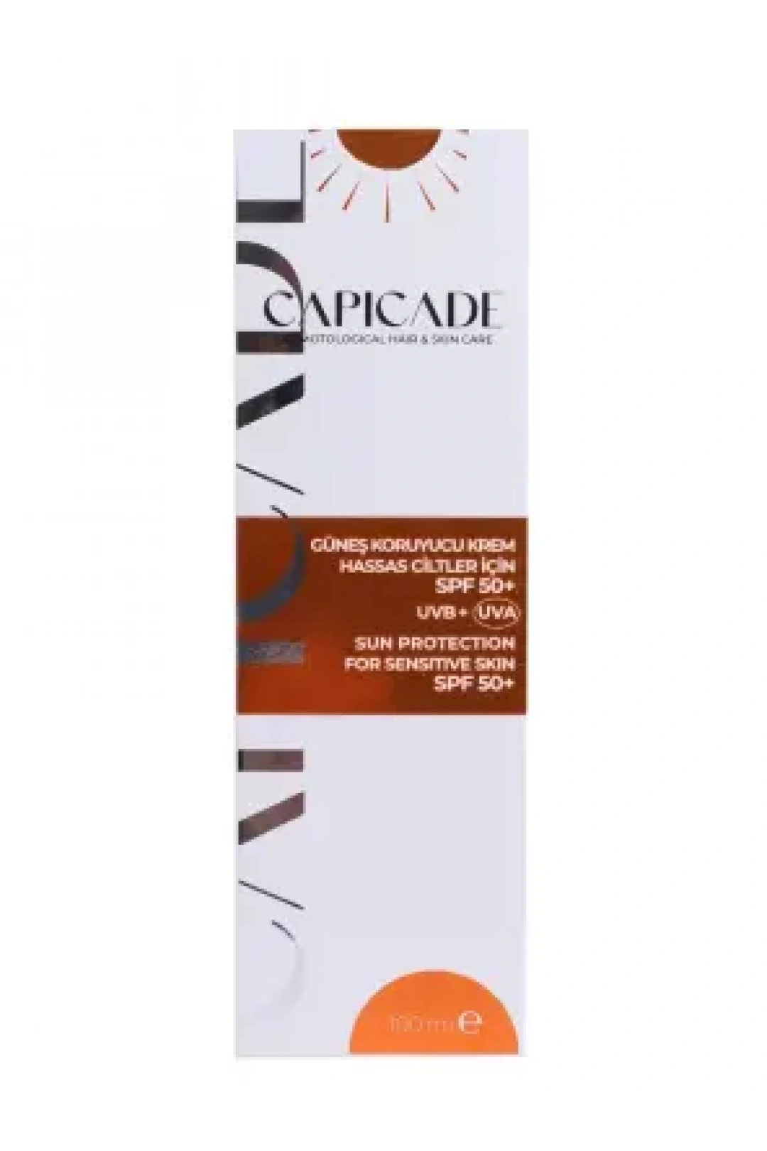 Capicade Güneş Koruyucu Krem Spf 50+ Hassas Cilt 100 ml