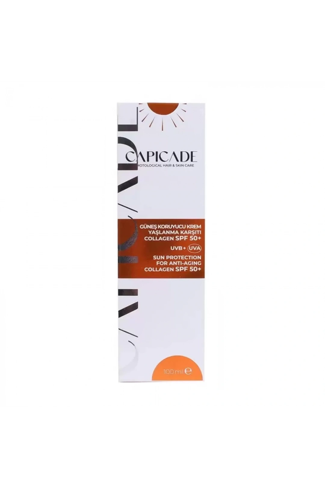 Capicade Güneş Koruyucu Krem Spf 50+ Yaşlanma Karşıtı 100 ml