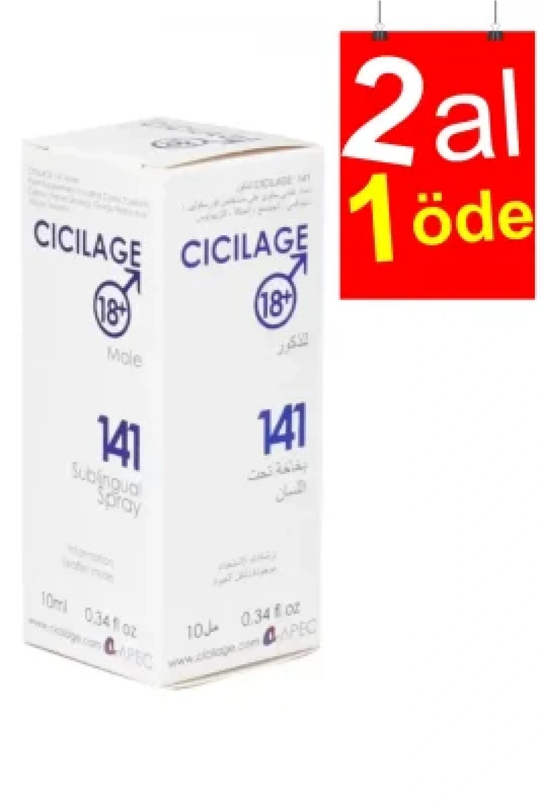Cicilage Men 141 Dilaltı Spreyi 10 ml - 2AL1ÖDE