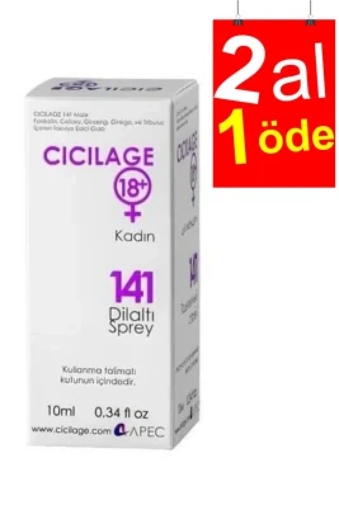 Cicilage Women 141 Dilaltı Spreyi 10 ml - 2AL1ÖDE