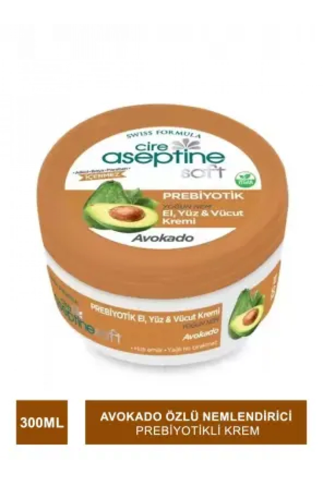 Cire Aseptine Soft Avokado Özlü Yoğun Nemlendirici Prebiyotikli Krem 300 ml