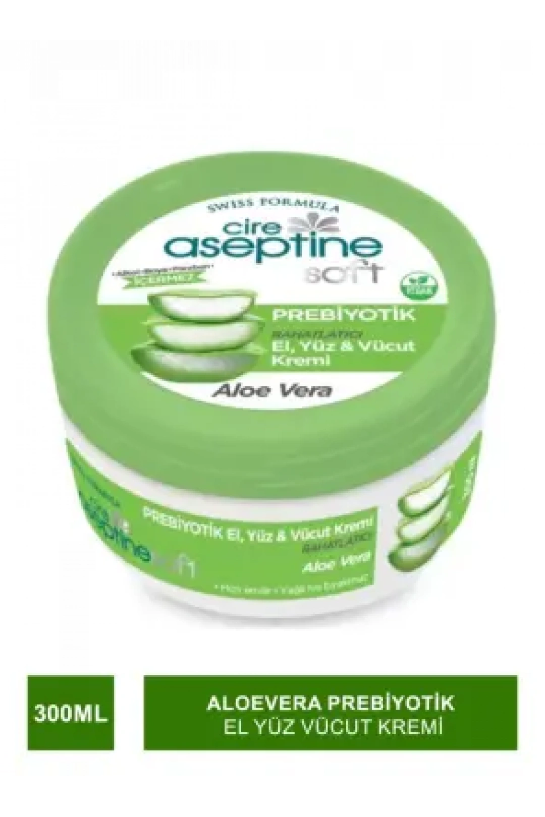 Cire Aseptine Soft Prebiyotik Aloevera El Yüz Vücut Kremi 300 Ml