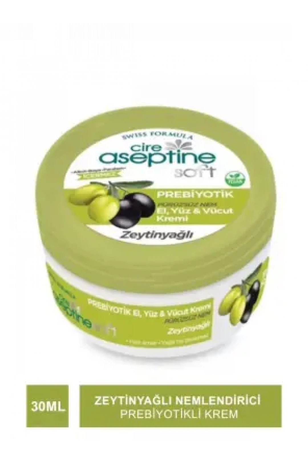 Cire Aseptine Soft Zeytinyağlı Nemlendirici Pürüzsüzleştirici Prebiyotikli Krem 30 ml
