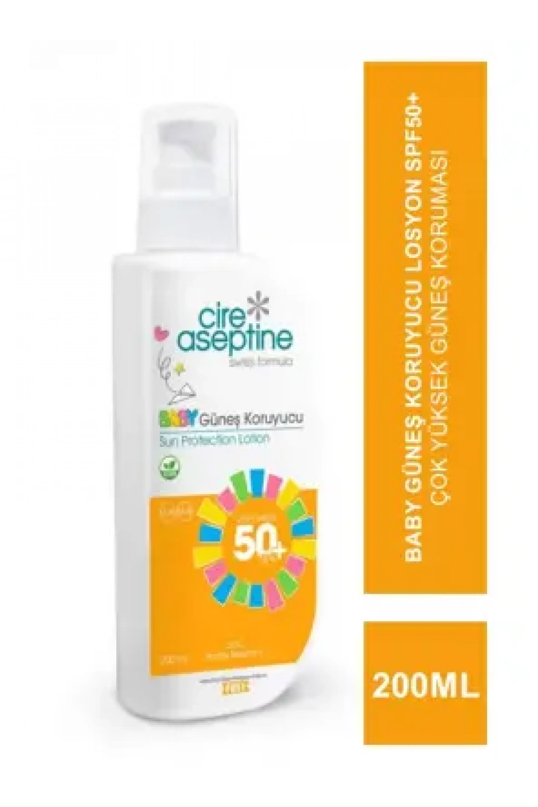Cire Aseptine Sun Baby Güneş Koruyucu Losyon Spf50+ 200 ml