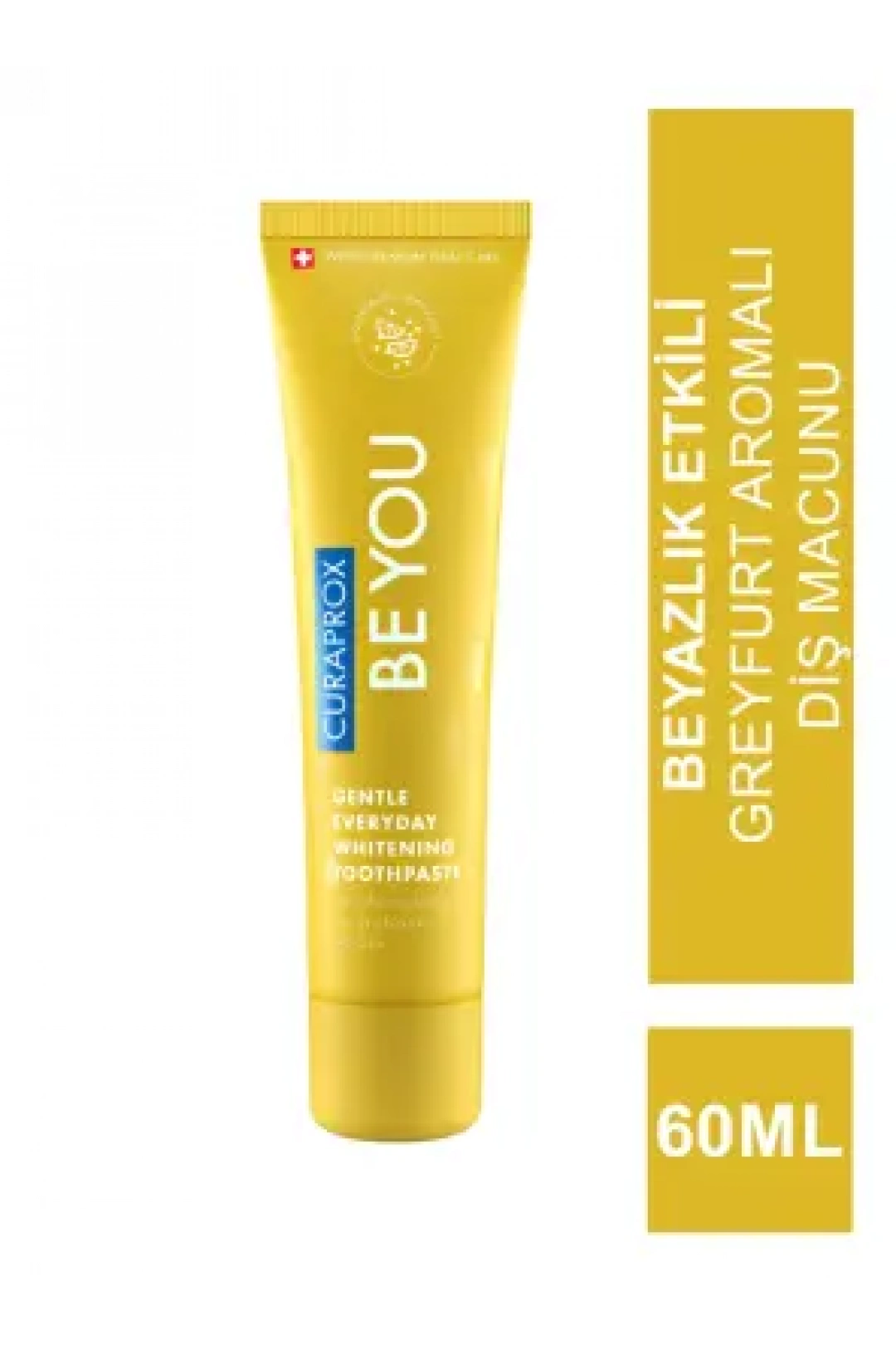Curaprox Be You Beyazlatıcı - Greyfurt-Bergamot - Diş Macunu - Yellow 60 ml