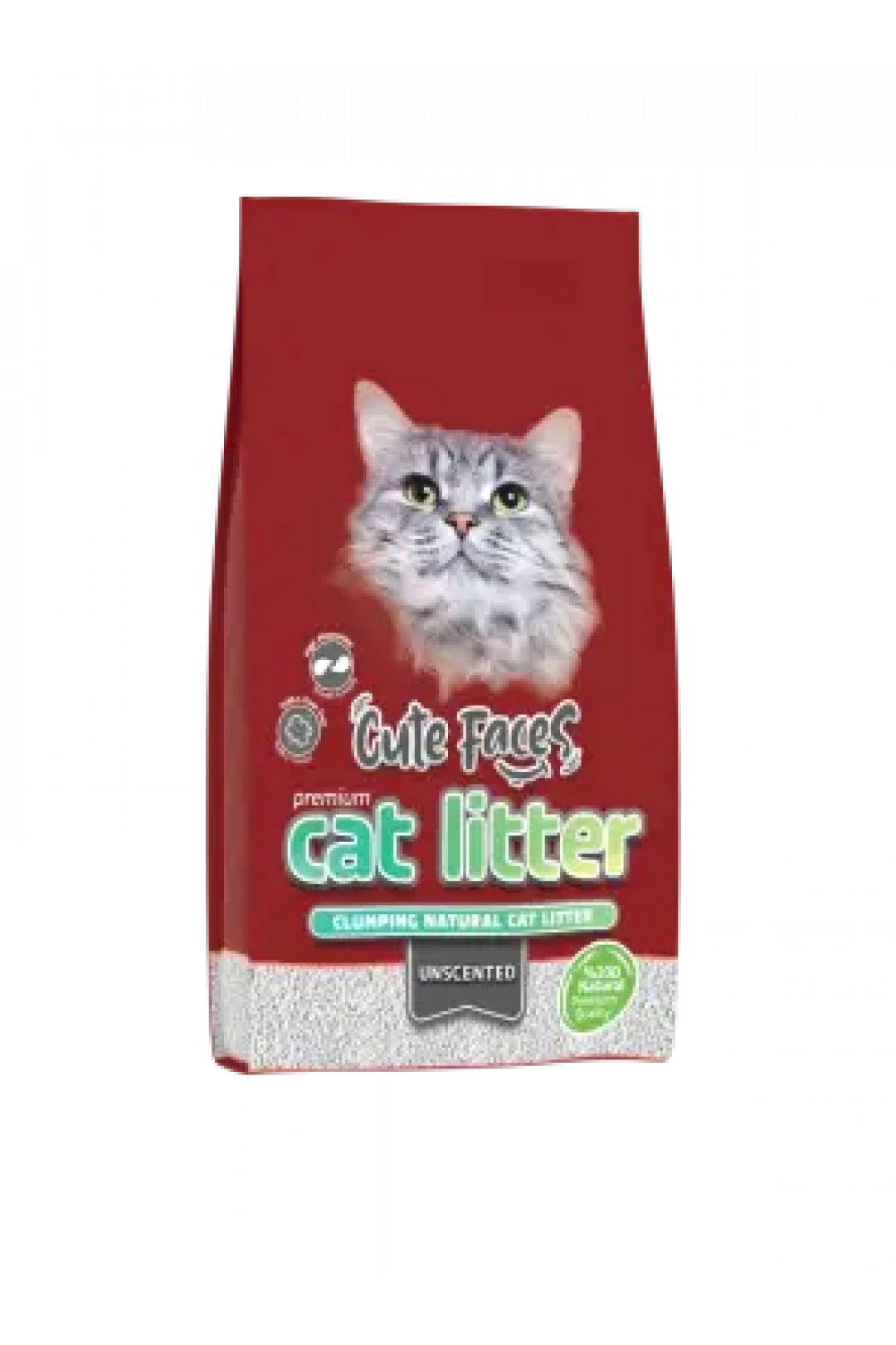 Cute Faces Kokusuz Topaklanan İnce Taneli Kedi Kumu 10L.