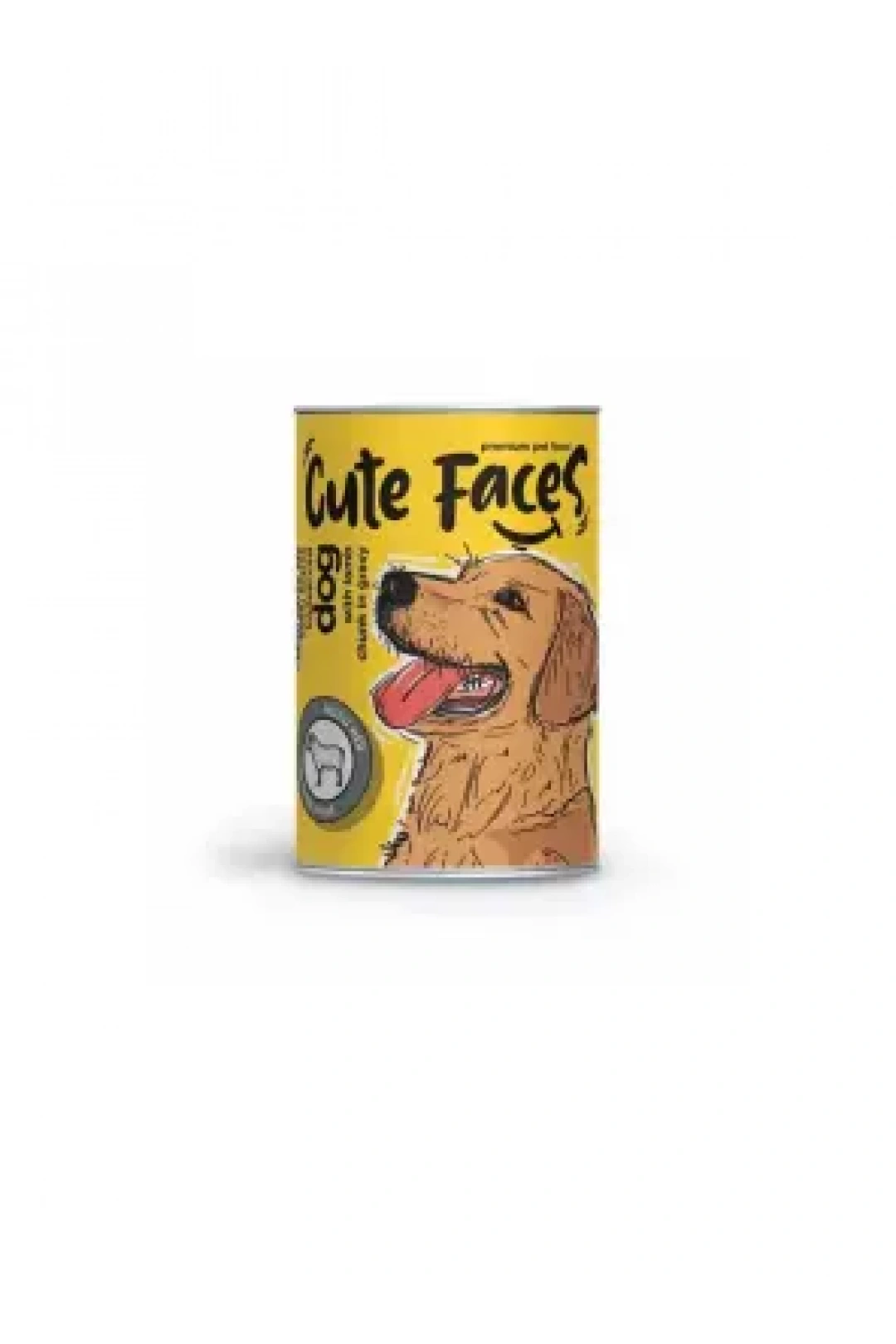 Cute Faces Kuzu Parça Etli Soslu Yetişkin Köpek Konservesi 400 Gr