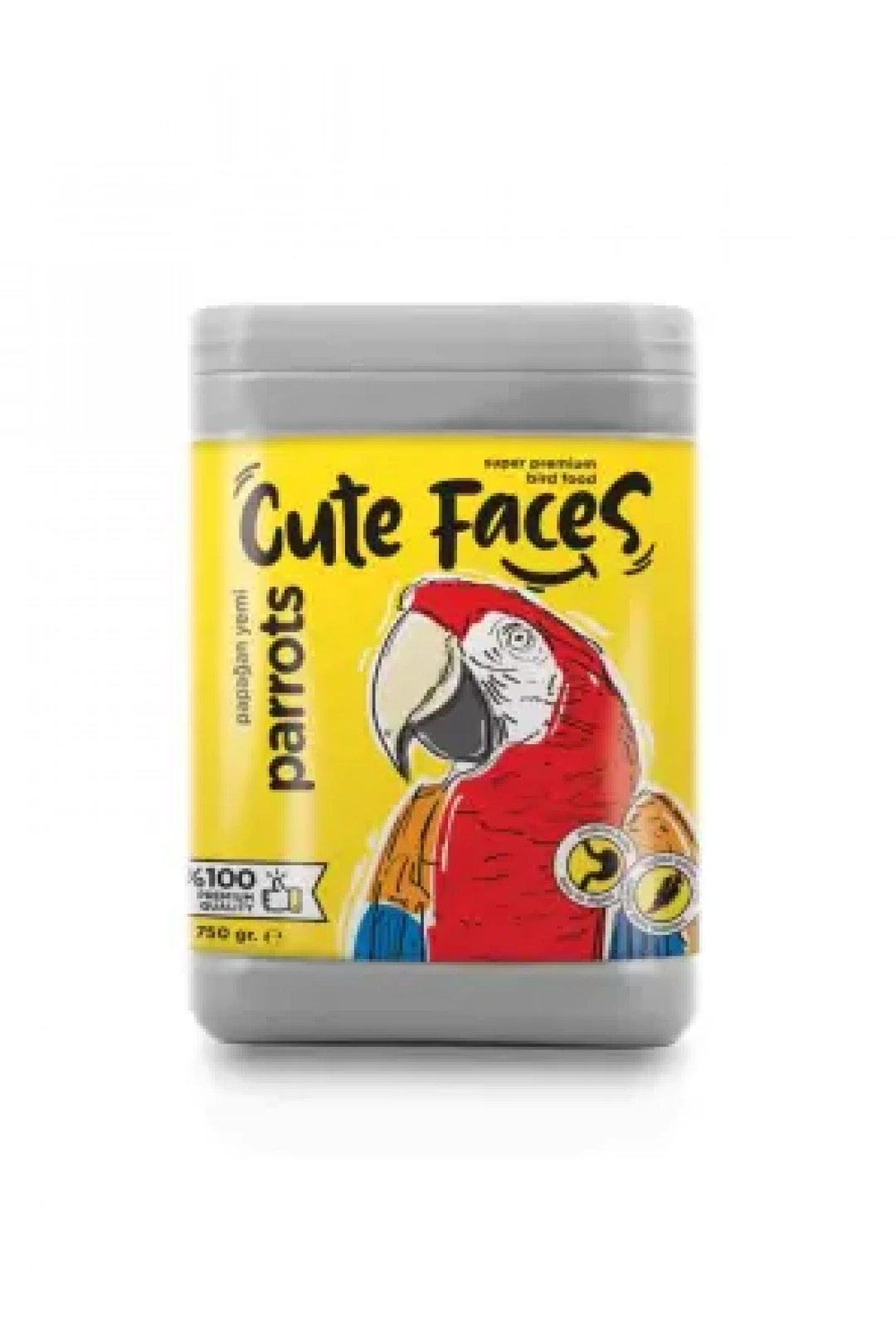 Cute Faces Papağan Yemi 750 Gr